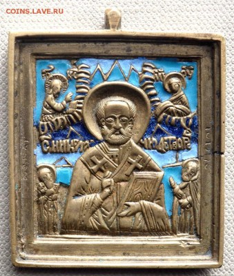 Медно литая икона Николай Чудотворец - P2170230.JPG