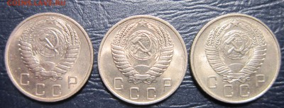 10 копеек 1955,56,57гг. (в блеске) - 10к-2