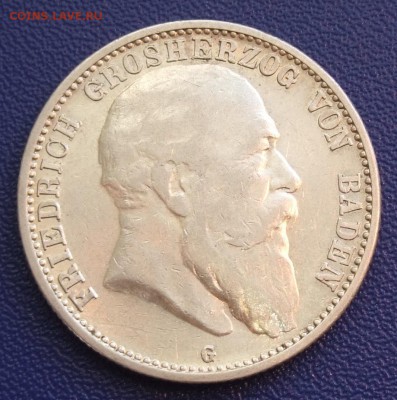 2 марки 1907 Баден оценка - 3