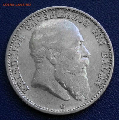 2 марки 1907 Баден оценка - 3