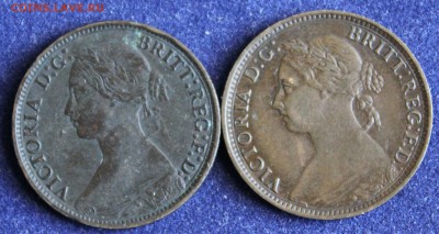 С 1 руб. БРИТАНИЯ фартинги 1866г. и 1885г. 2 типа до 24.02 - IMG_4828.JPG