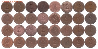 2 пфеннига ФРГ 32 шт.1950-1994 погодовка до 20.02 в 22.00 - IMG_0002