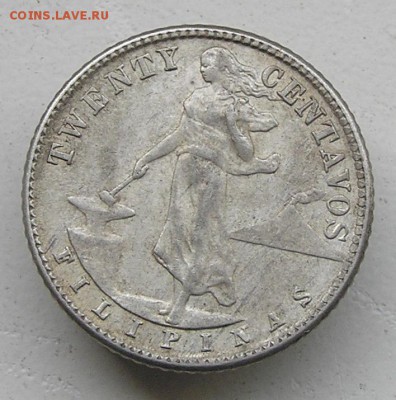 Ag 20 centavos 1944 Филиппины (под США) до 22-10 24.02 - P1010152.JPG