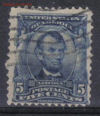 США 1902-03гг 5с 22.02 22.00мск - США 1902-03гг 5с №2 $2