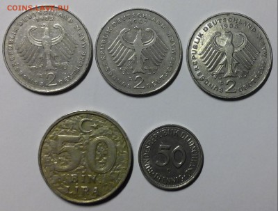 ГЕРМАНИЯ 2 марки 1982-1987 три монеты, бонус 24.02.17 22: 00 - 2017219001254-1