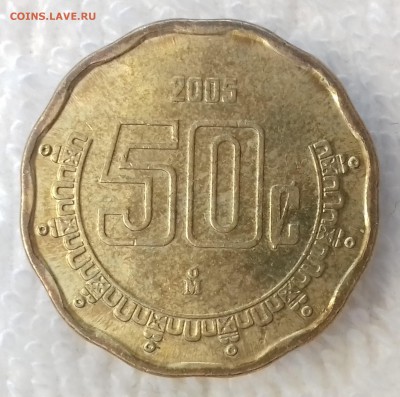 МЕКСИКА 50 сентаво 2005 до 25 фев. 22-00 мск - МЕКСИКА 50 сентаво 2005-1455 -20170220_133917