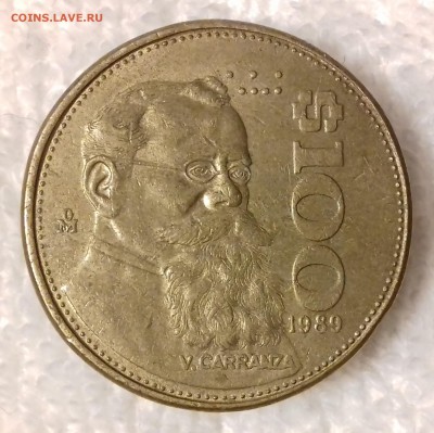 МЕКСИКА 100 песо 1989 Венустиано Карранса 25 фев. 22-00 мск - МЕКСИКА 100 песо 1989 -1436-20170221_191942