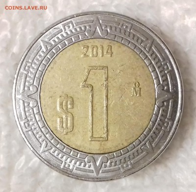 МЕКСИКА 1 песо 2014 до 25 фев. 22-00 мск - МЕКСИКА 1 песо 2014 -1446-20170221_192743