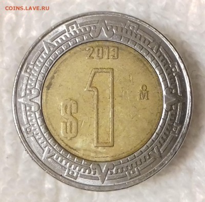 МЕКСИКА 1 песо 2013 до 25 фев. 22-00 мск - МЕКСИКА 1 песо 2013 -1448-20170221_193058