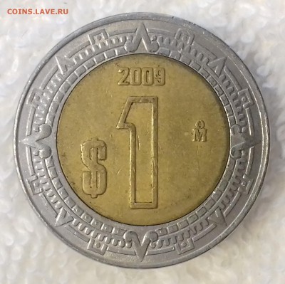 МЕКСИКА 1 песо 2009 до 25 фев. 22-00 мск - МЕКСИКА 1 песо 2009 -195-20170117_133136