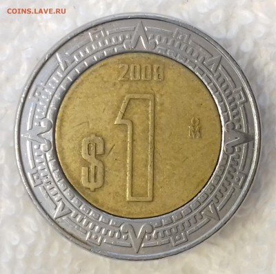 МЕКСИКА 1 песо 2008 до 25 фев. 22-00 мск - МЕКСИКА 1 песо 2008 -196-20170117_133019