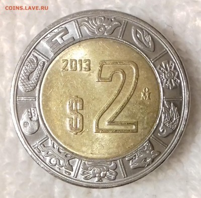 МЕКСИКА 2 песо 2013 до 25 фев. 22-00 мск - МЕКСИКА 2 песо 2013 -1440-20170221_192321