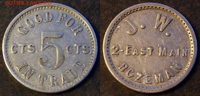 Торговый жетон Италии? "BUONO PER IN MERCE, 5 CTS. - 2940" - юю