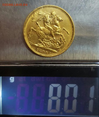 1 соверен . Англия . 1899 год . Виктория . Золото. до 01.03 - 20170211_111937