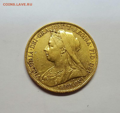 1 соверен . Англия . 1899 год . Виктория . Золото. до 01.03 - 20170211_112011