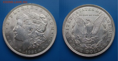 США 1 доллар 1921г В Коллекцию! до 25.02. 22-00 мск - 18