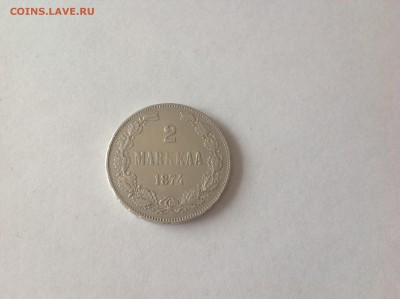 2 МАРКИ, ФИНЛЯНДИЯ, 1874г. - 2 (34)