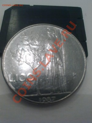 100 лир 1987г. Республика Италия - image0055