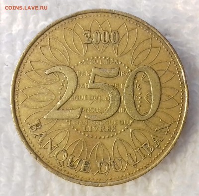 ЛИВАН 250 ливров 2000 до 27 фев. 22-00 мск - ЛИВАН 250 ливров 2000 -1307-20170223_143052