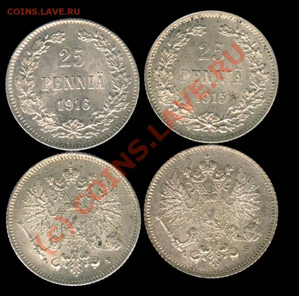Русская Финляндия, 25 пенни - unc