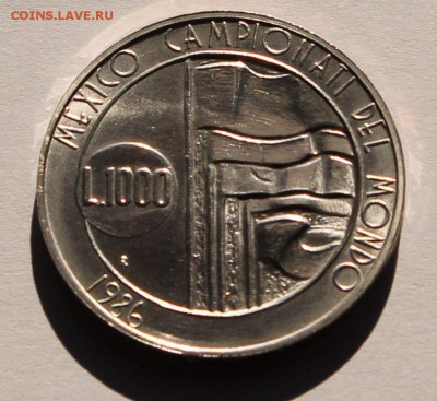 Сан Марино 1000 лир 1986. СЕРЕБРО. ТИРАЖ - 39 788 - 2