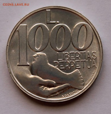 Сан Марино 1000 лир 1991 СЕРЕБРО. ТИРАЖ - 36 000 - 3