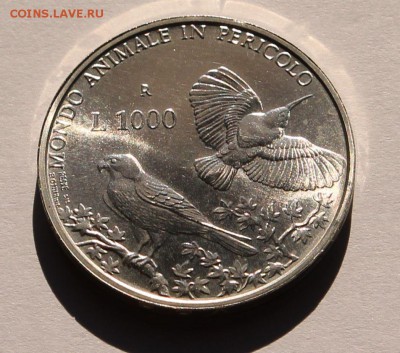 Сан Марино 1000 лир 1993. СЕРЕБРО. ТИРАЖ - 23 000 - 2