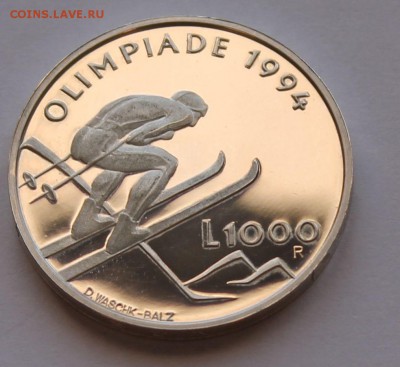 Сан Марино 1000 лир 1994. СЕРЕБРО. ТИРАЖ - 50 000 - 6