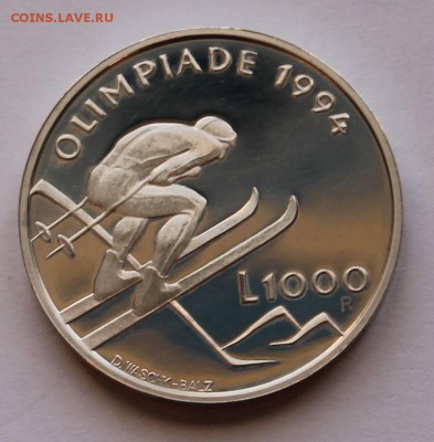 Сан Марино 1000 лир 1994. СЕРЕБРО. ТИРАЖ - 50 000 - 5