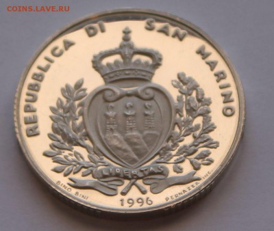 Сан Марино 1000 лир 1995. СЕРЕБРО. ТИРАЖ - 50 000 - 11