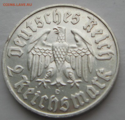 2 марки 1933 Лютер - реверс