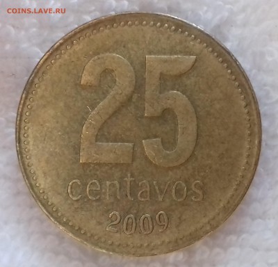 АРГЕНТИНА 25 сентаво 2009 Муниципалитет до 28 фев. 22-00 мск - АРГЕНТИНА 25 сентаво 2009 -21-20170111_140433