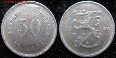 19.Разная инострань по фиксу - 19.3. -Финляндия 50 пенни 1946    3263