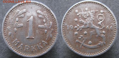 19.Разная инострань по фиксу - 19.4. -Финляндия 1 марка 1944    632