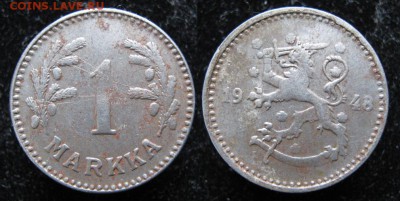 19.Разная инострань по фиксу - 19.7. -Финляндия 1 марка 1948  034