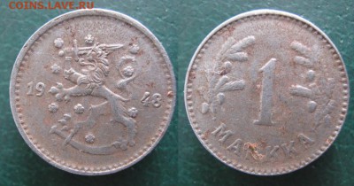 19.Разная инострань по фиксу - 19.8. -Финляндия 1 марка 1948   531