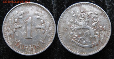 19.Разная инострань по фиксу - 19.13. -Финляндия 1 марка 1951  014
