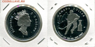 Британское Содружество. Елизавета II. - Canada 1$ 1993 Stanley cup