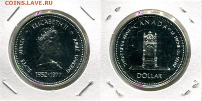 Британское Содружество. Елизавета II. - Canada 1$ 1977 25R