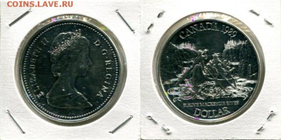 Британское Содружество. Елизавета II. - Canada 1$ 1989 Mackenzie river