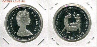 Британское Содружество. Елизавета II. - Canada 1$ 1988 Ironworks