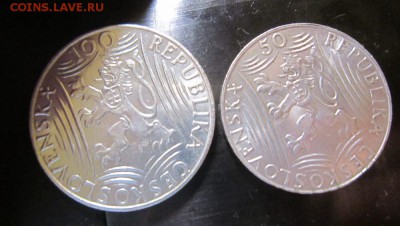 Чехословакия 1949 год "Сталин" - 50 и 100 крон Серебро - IMG_1870