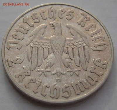 2 марки 1933 Лютер - реверс