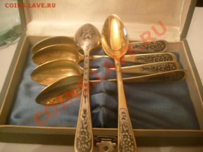 Ложки серебряные столовые 6 шт 875 пр. голова  Оцените плиз - S7307751