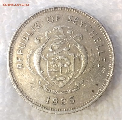 СЕЙШЕЛЬСКИЕ О-ВА 1 рупия 1995 Моллюск Тритон 1 мар. 22-00мск - СЕЙШЕЛЬСКИЕ О-ВА 1 рупия 1995 -1591-20170224_102528