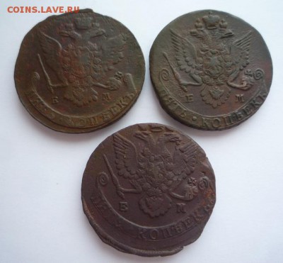 5 копеек 1767,83,86 гг - л4