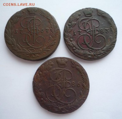5 копеек 1767,83,86 гг - л7