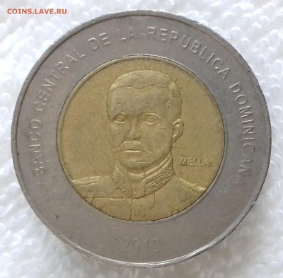 ДОМИНИКАНСКАЯ РЕСП. 10 песо 2010 Мелья (БИМ) 2.03 22-00 мск - ДОМИКАНСКАЯ РЕСПУБЛИКА 10 песо 2010 -103-20170113_113529