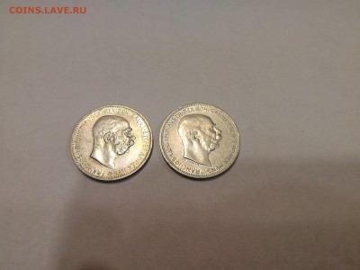 Австрия 1 крона 2 штуки 1912 и 1914 год - P_20170205_194516