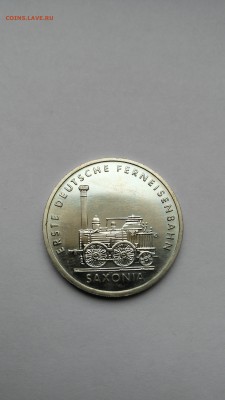 С РУБЛЯ ! ГДР 5 марок 1988 год Саксония Железная Дор до 1.03 - PHOTO_20170225_151620